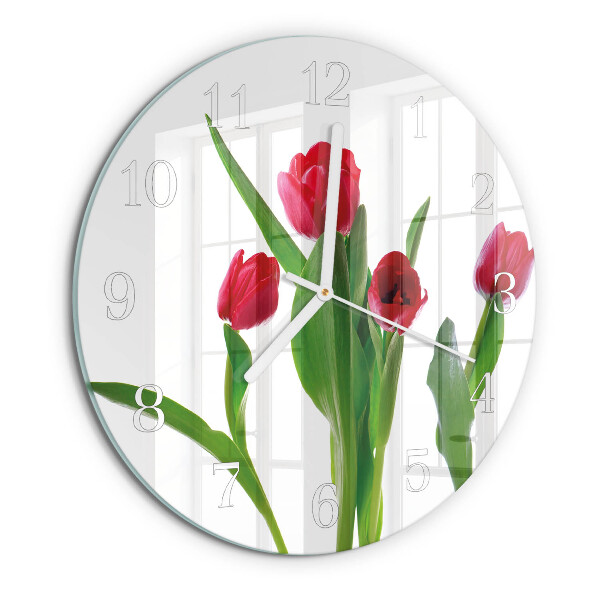 Orologio rotondo Tulipani