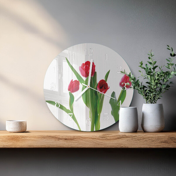 Orologio rotondo Tulipani