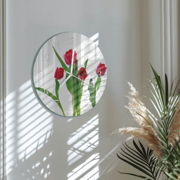 Orologio rotondo Tulipani