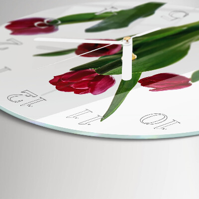 Orologio rotondo Tulipani