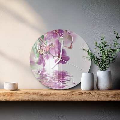 Orologio rotondo Farfalle