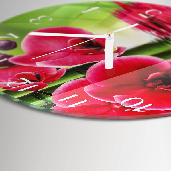 Orologio rotondo Orchidea