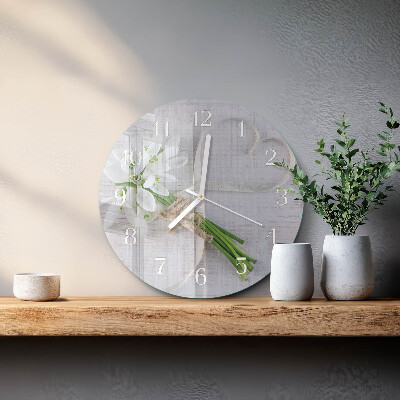 Orologio rotondo Bouquet di fiori