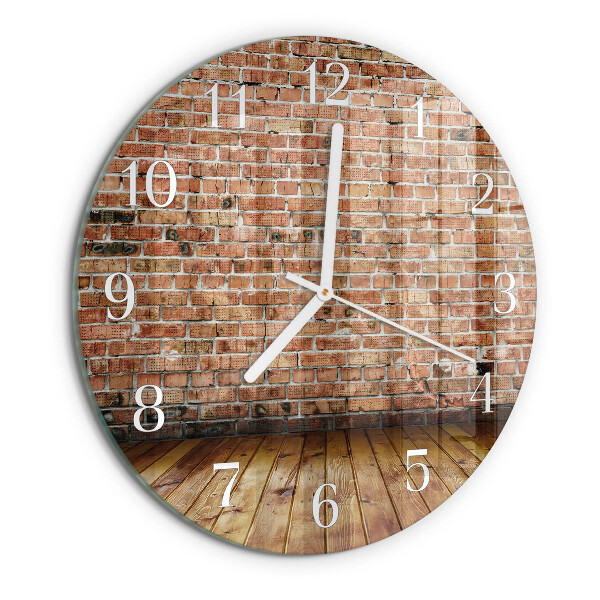 Orologio rotondo Mattone