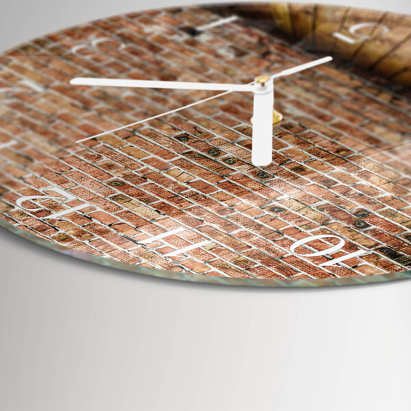 Orologio rotondo Mattone