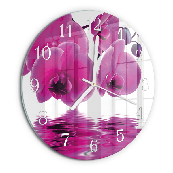 Orologio rotondo Orchidea