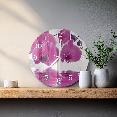 Orologio rotondo Orchidea