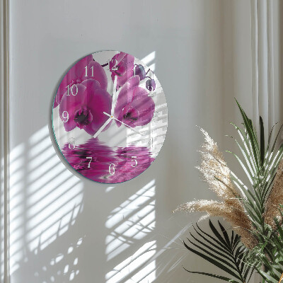 Orologio rotondo Orchidea