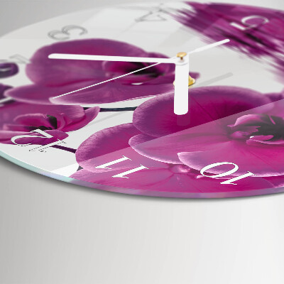 Orologio rotondo Orchidea