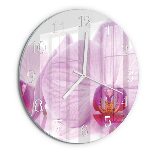 Orologio rotondo Orchidea