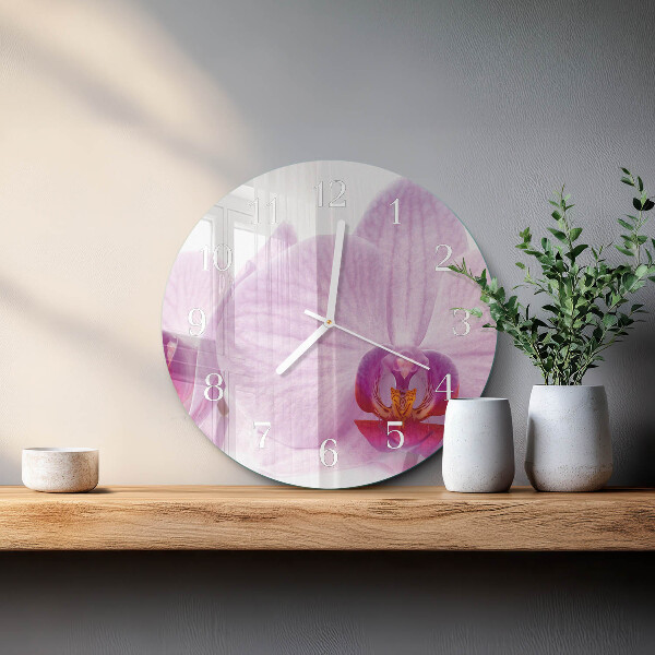 Orologio rotondo Orchidea