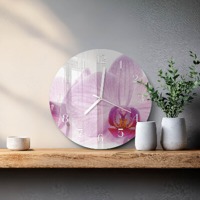 Orologio rotondo Orchidea