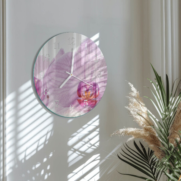 Orologio rotondo Orchidea