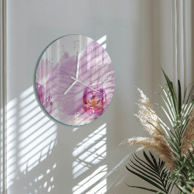 Orologio rotondo Orchidea