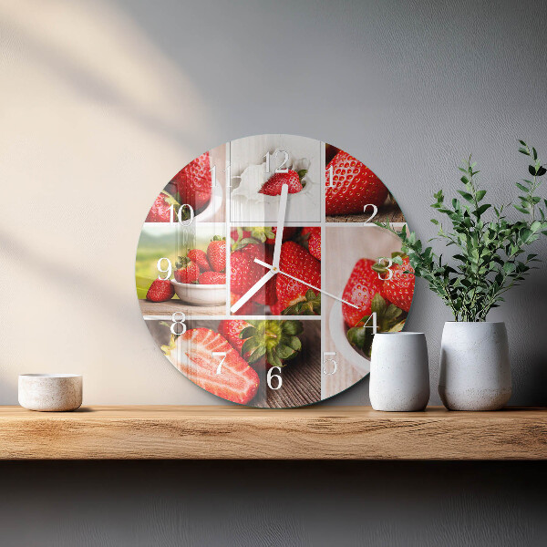 Orologio rotondo Fragole