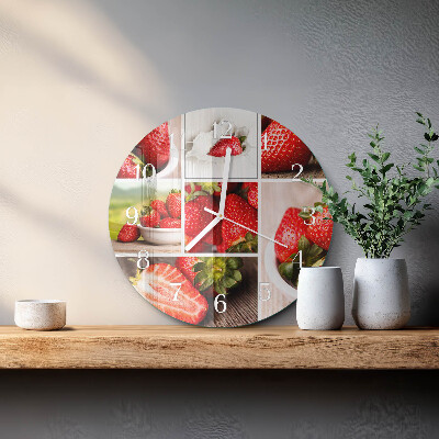 Orologio rotondo Fragole