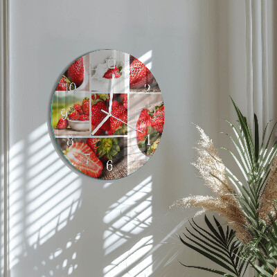 Orologio rotondo Fragole