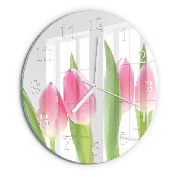 Orologio rotondo Tulipani