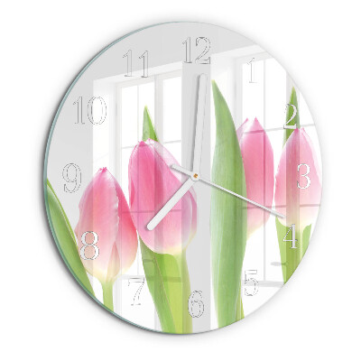 Orologio rotondo Tulipani