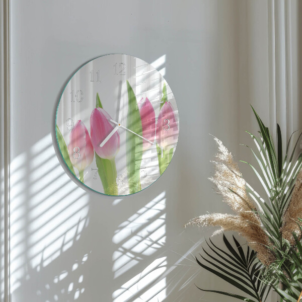 Orologio rotondo Tulipani