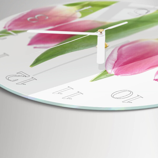 Orologio rotondo Tulipani