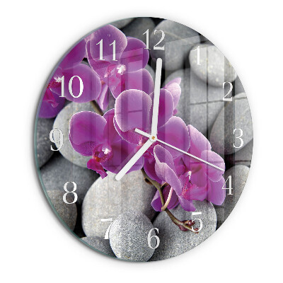 Orologio rotondo Pietre per orchidee