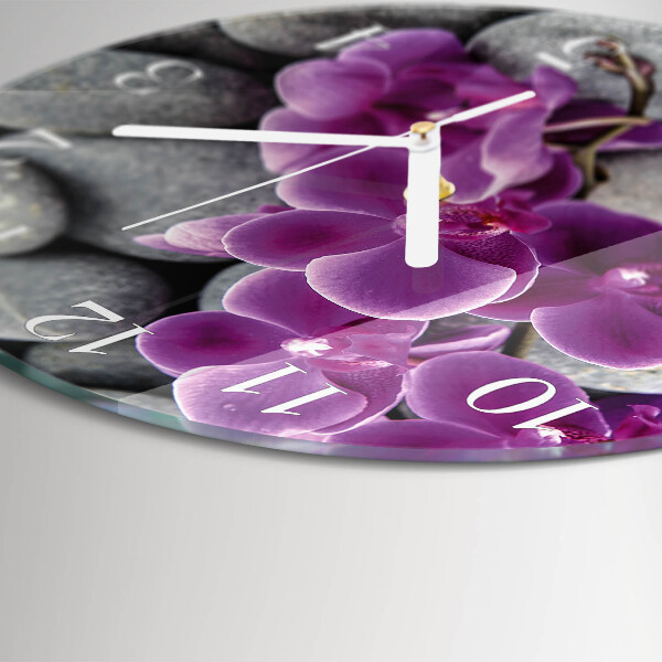 Orologio rotondo Pietre per orchidee