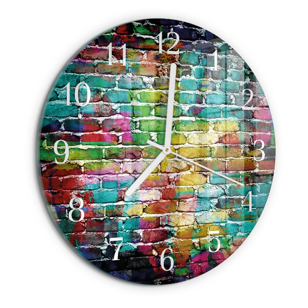 Orologio rotondo Mattone