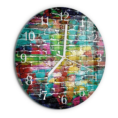 Orologio rotondo Mattone