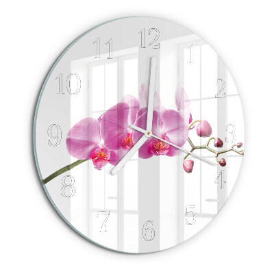 Orologio rotondo Orchidea