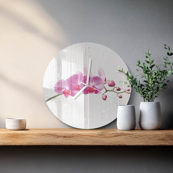 Orologio rotondo Orchidea