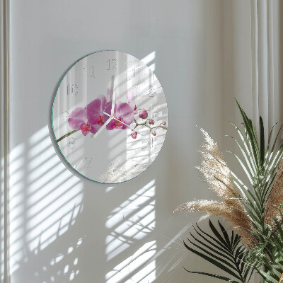 Orologio rotondo Orchidea
