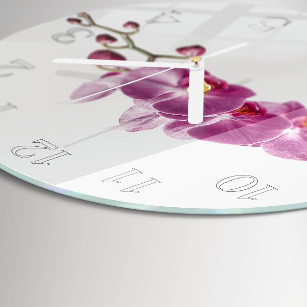 Orologio rotondo Orchidea