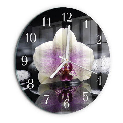 Orologio rotondo Orchidea