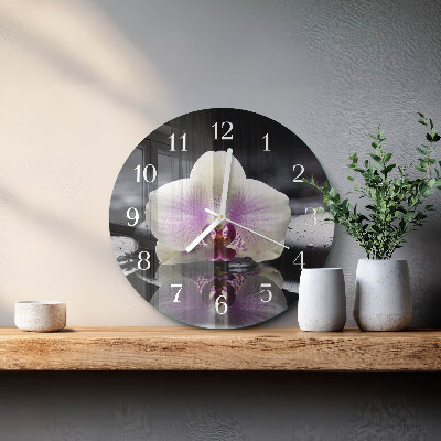 Orologio rotondo Orchidea