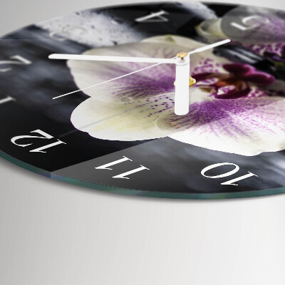 Orologio rotondo Orchidea