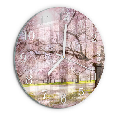 Orologio rotondo Alberi di ciliegio