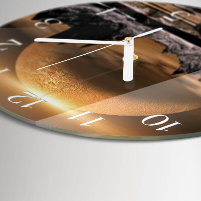 Orologio rotondo Montagne