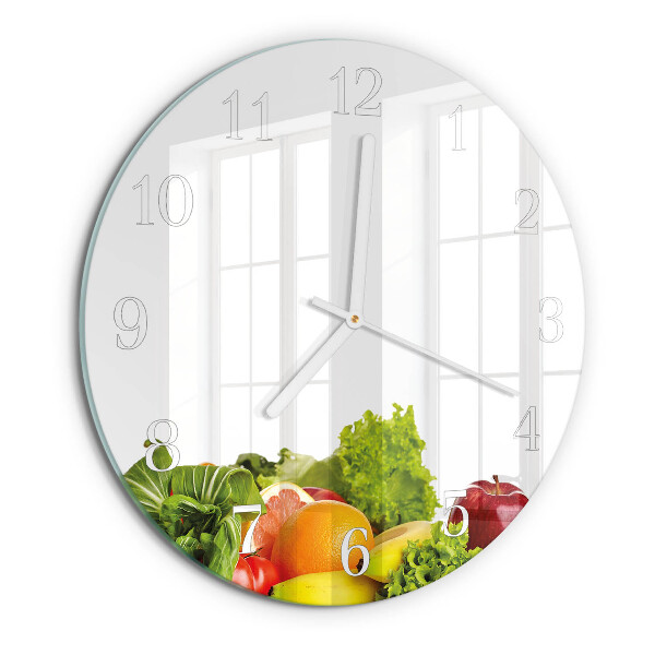 Orologio rotondo Verdure