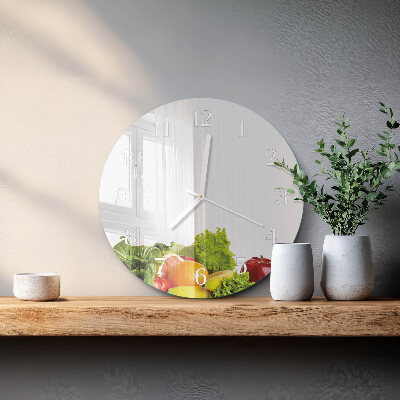 Orologio rotondo Verdure