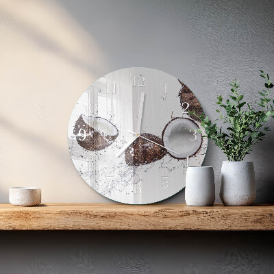 Orologio rotondo Noci di cocco