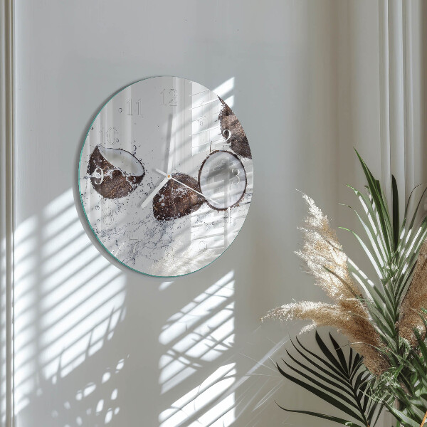 Orologio rotondo Noci di cocco