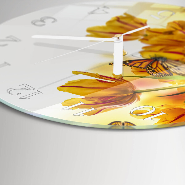Orologio rotondo Tulipani