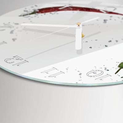 Orologio rotondo peperoncini