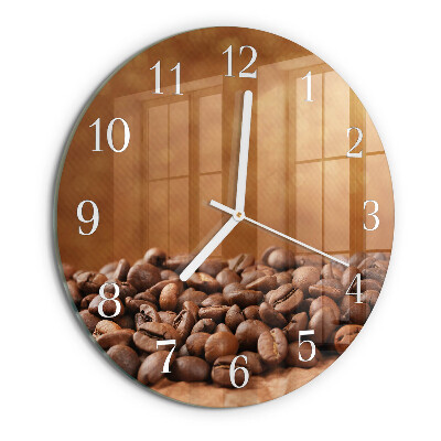 Orologio rotondo chicchi di caffè