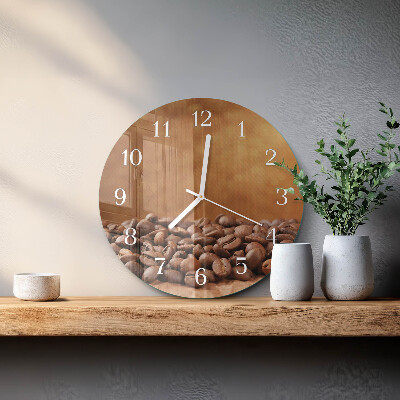 Orologio rotondo chicchi di caffè