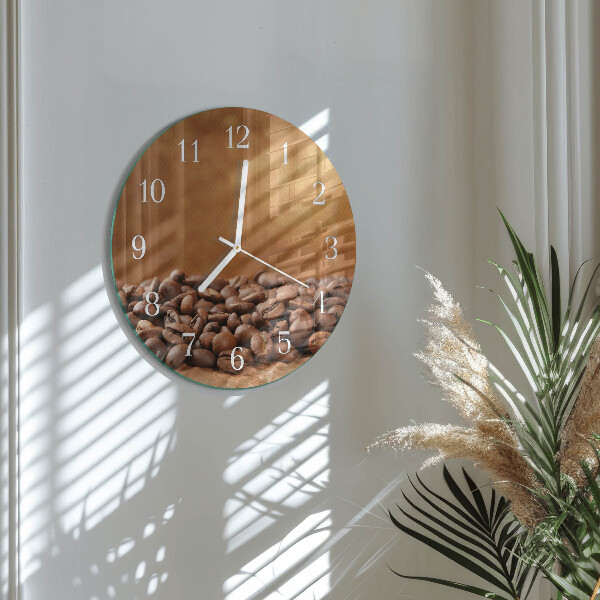 Orologio rotondo chicchi di caffè