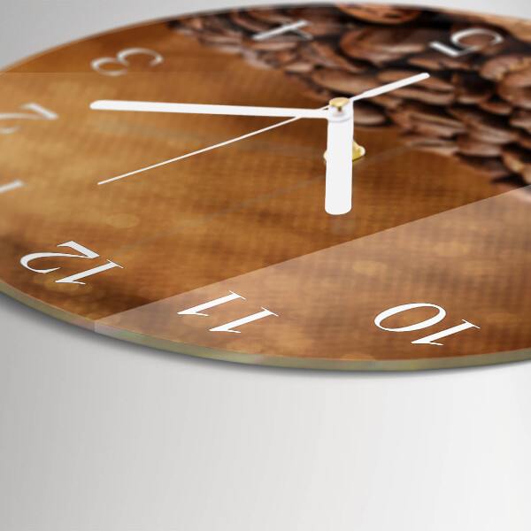 Orologio rotondo chicchi di caffè