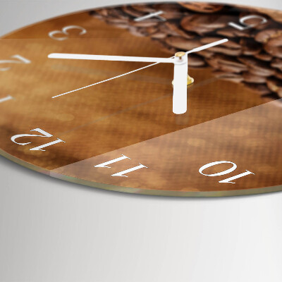 Orologio rotondo chicchi di caffè