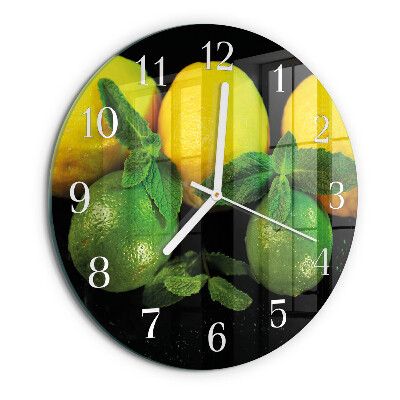 Orologio rotondo limoni